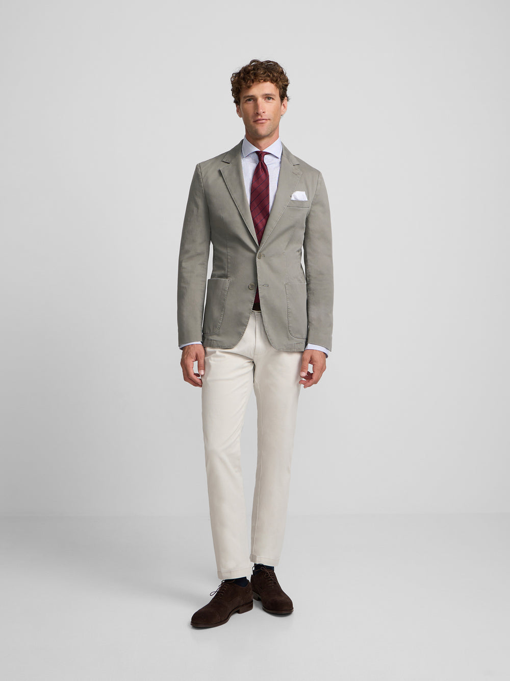 Americana casual recta khaki