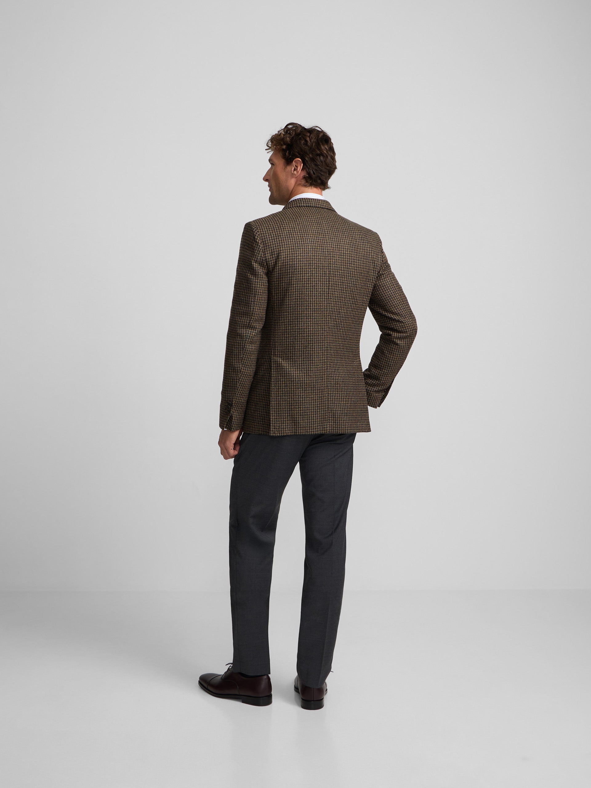 Blazer pied-de-poule verde