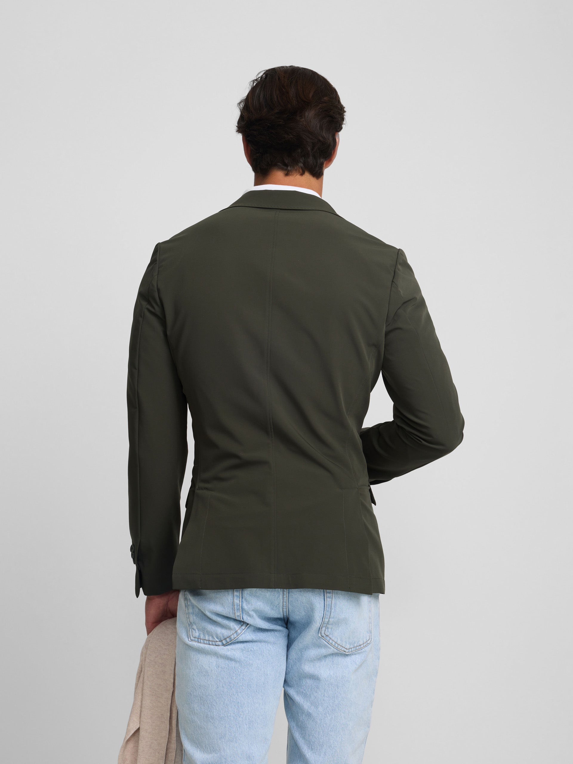 Green technical blazer