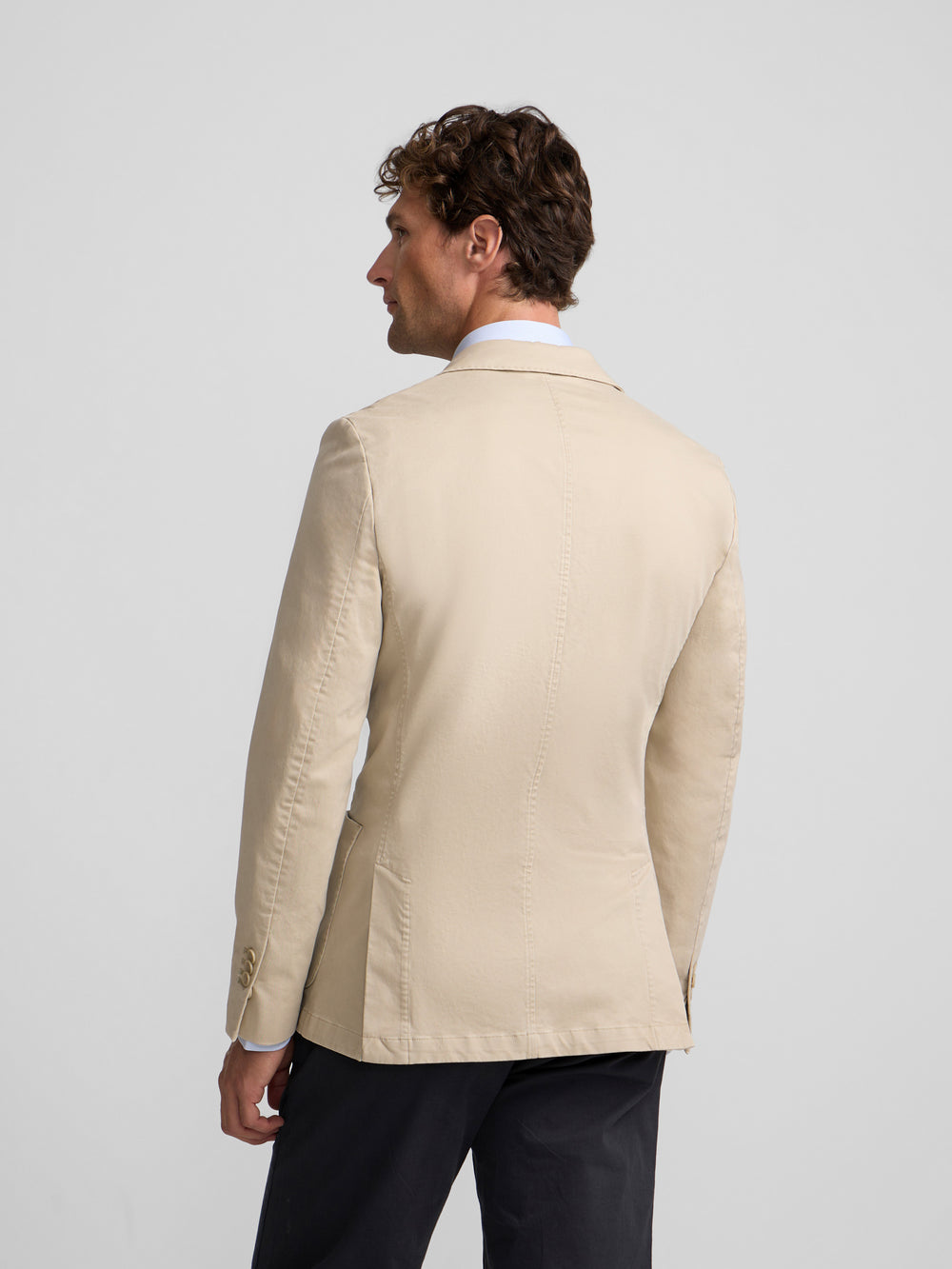 Americana casual recta beige