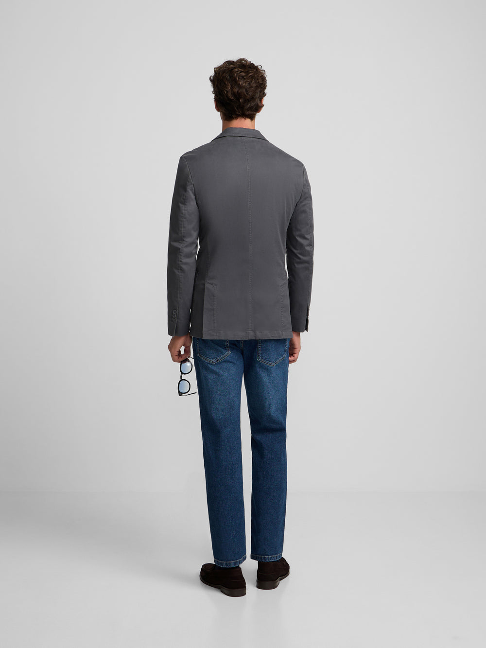 Americana casual recta gris