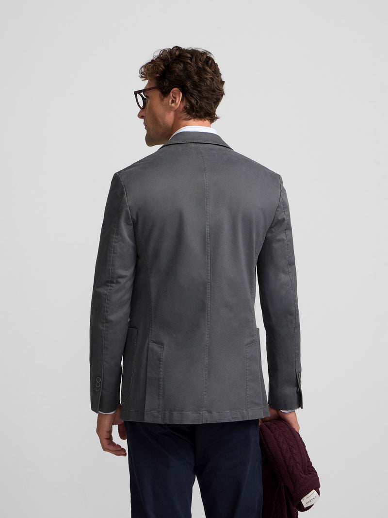 Americana casual recta gris