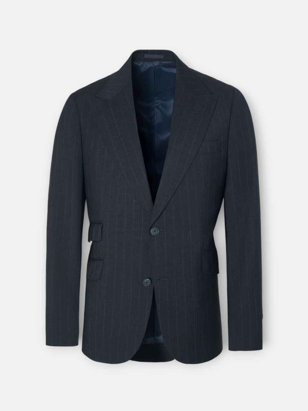 Americana traje raya diplomatica gris