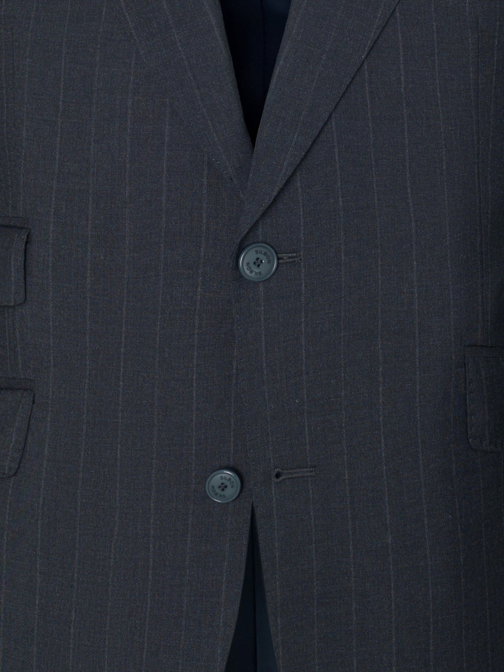 Americana traje raya diplomatica gris