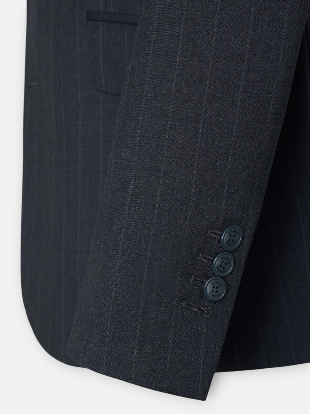 Americana traje raya diplomatica gris