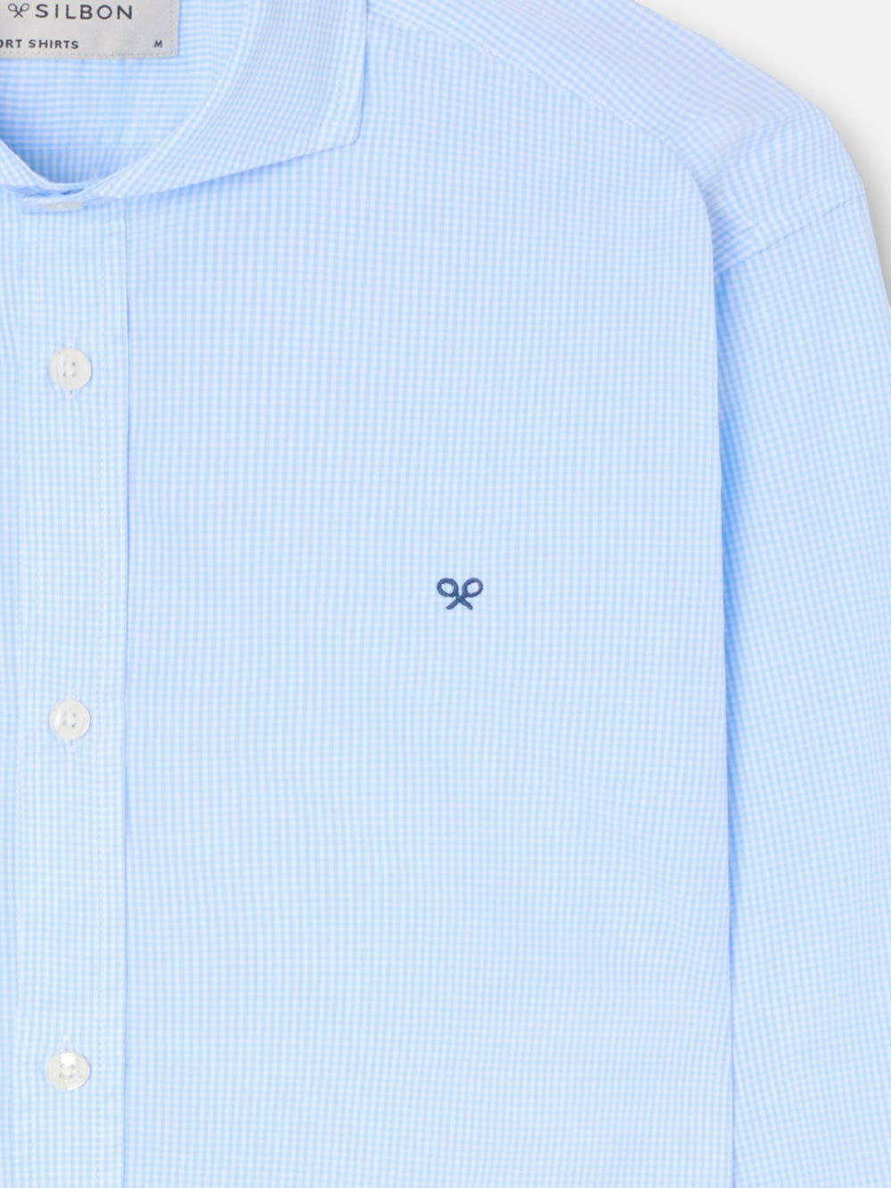 Camisa sport classic cuadro azul