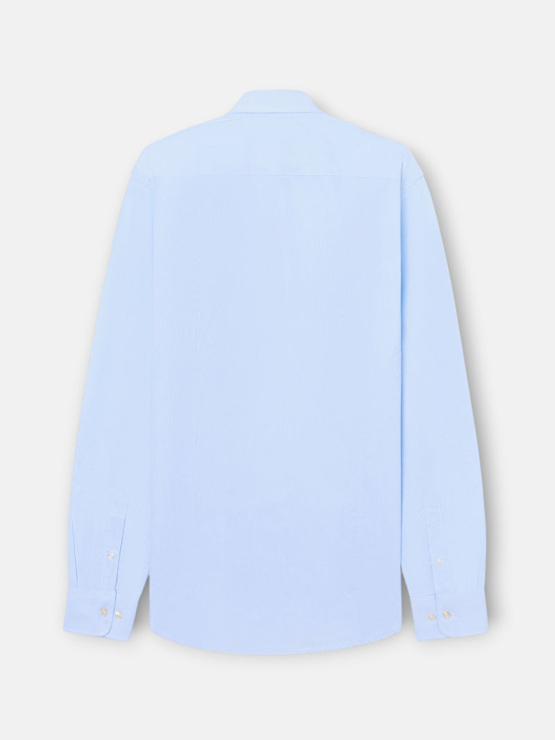 Classic sport shirt with small blue checks