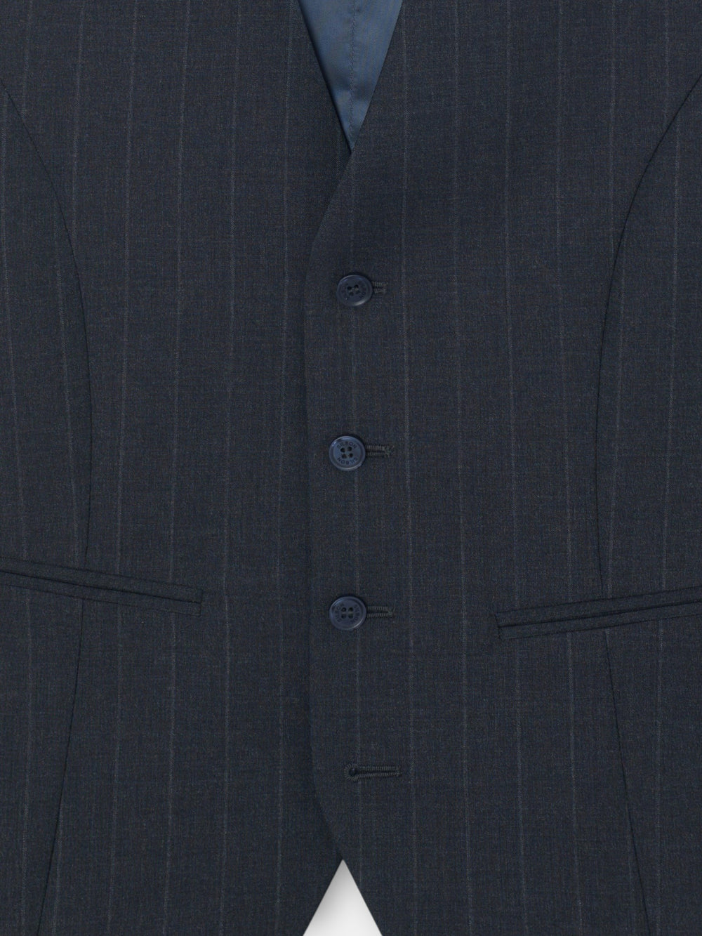 Chaleco traje raya diplomatica gris