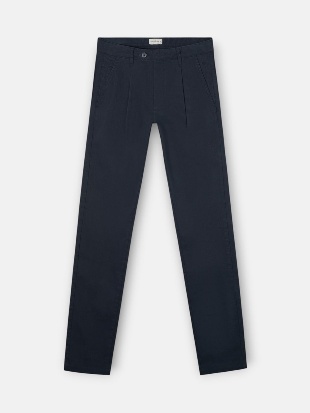 Pantalon sport chino pinza azul marino