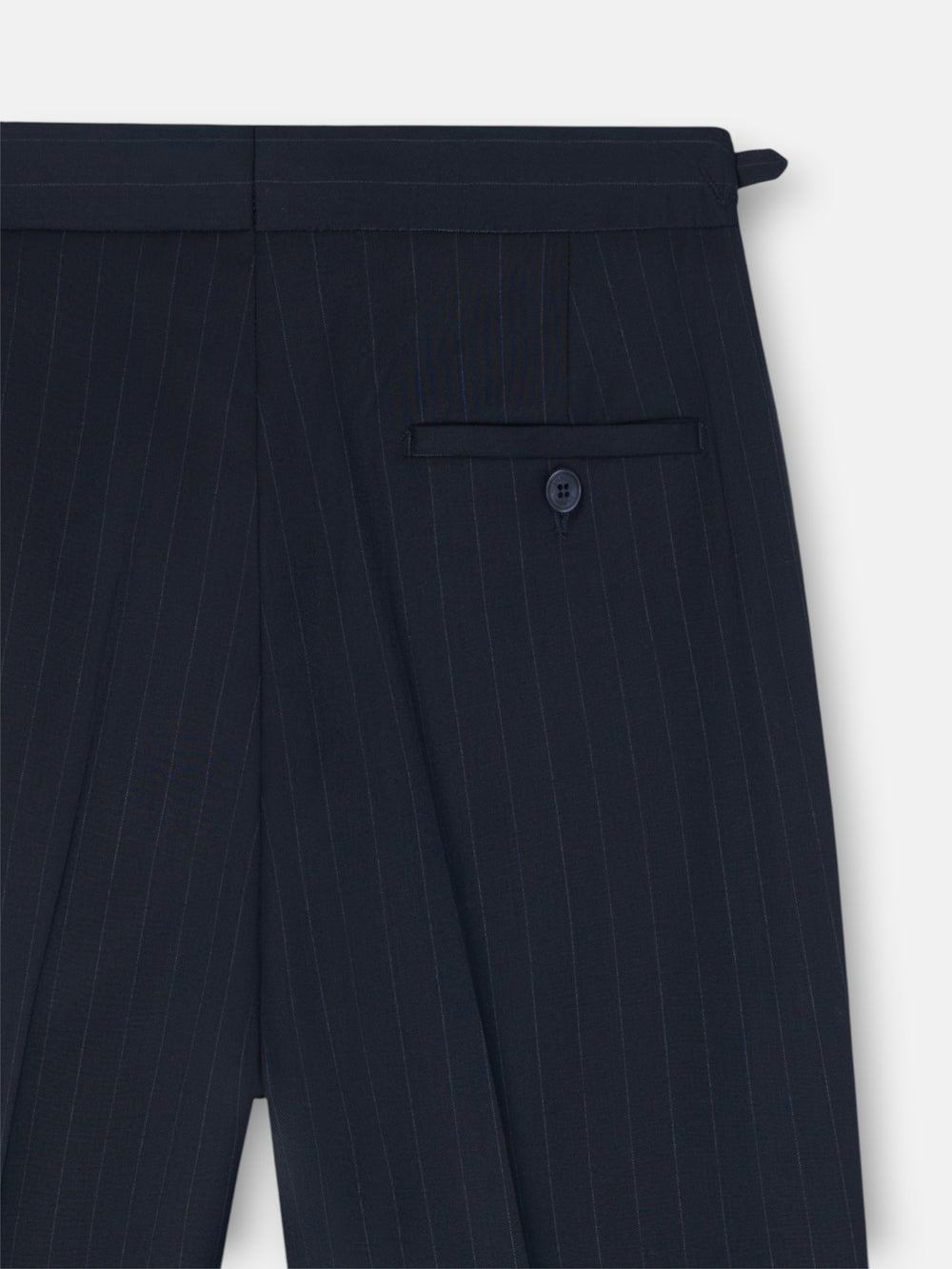 Pantalon traje cruzado raya diplomatica azul marino