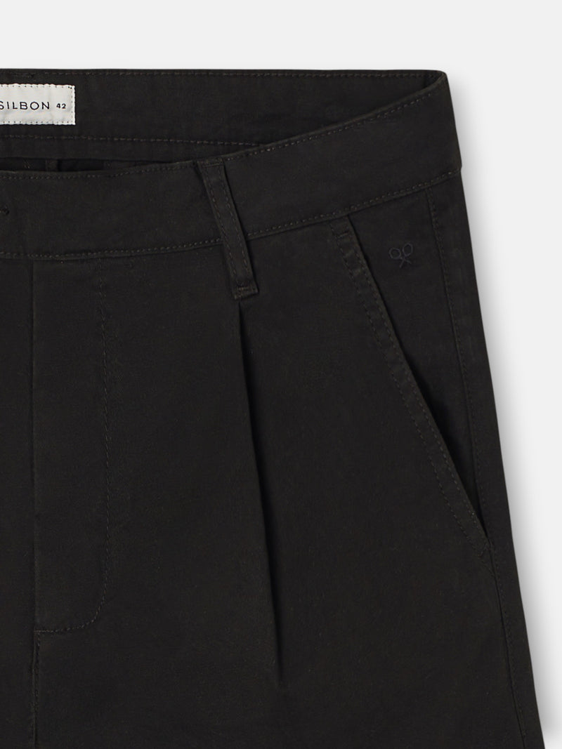 Pantalon chino sport à pinces marron