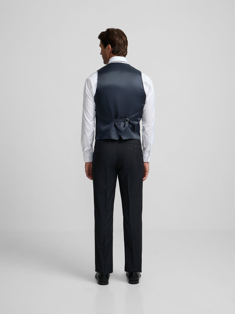 Pantalon traje raya diplomatica gris