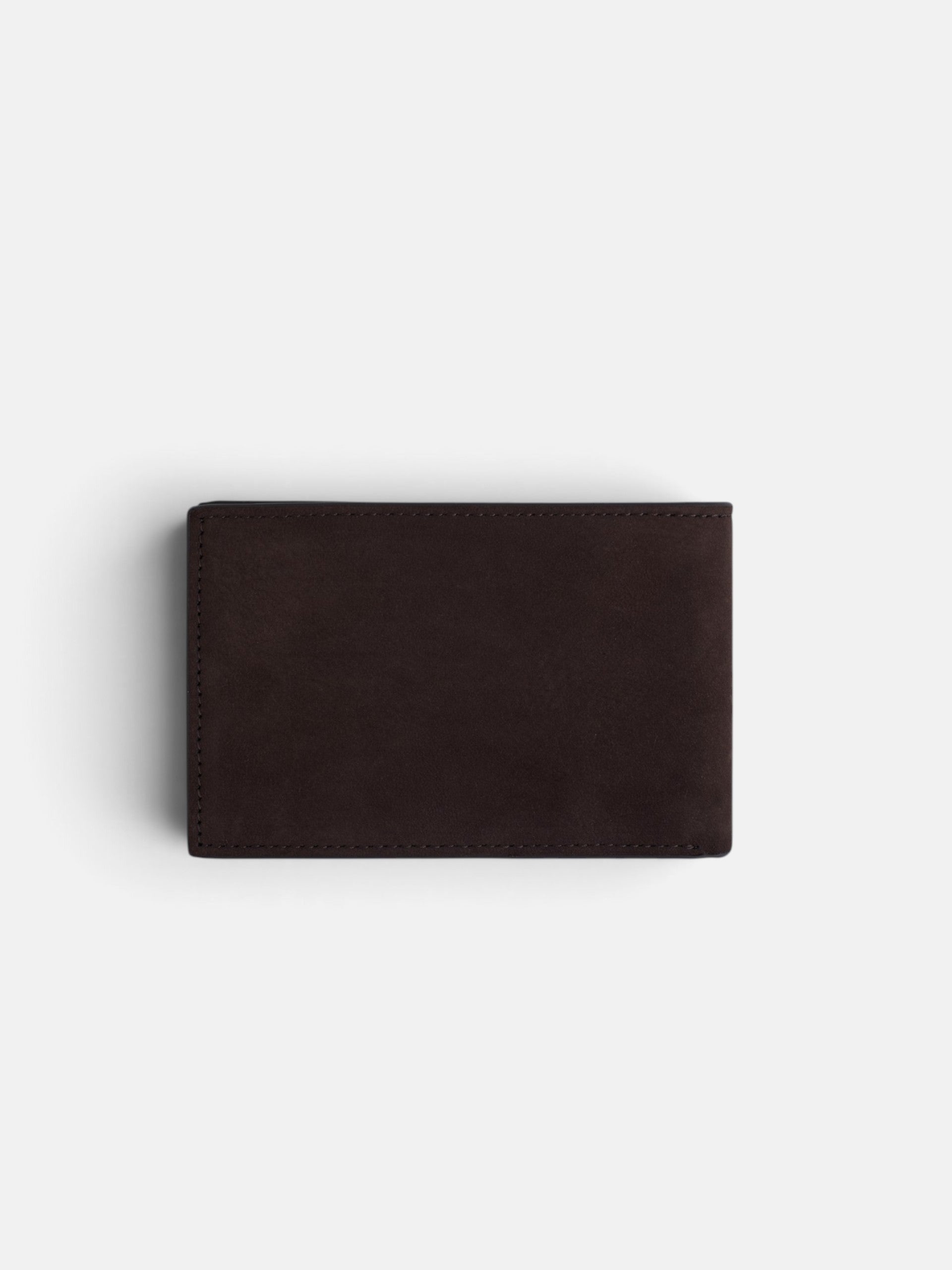 Cartera basica piel marron
