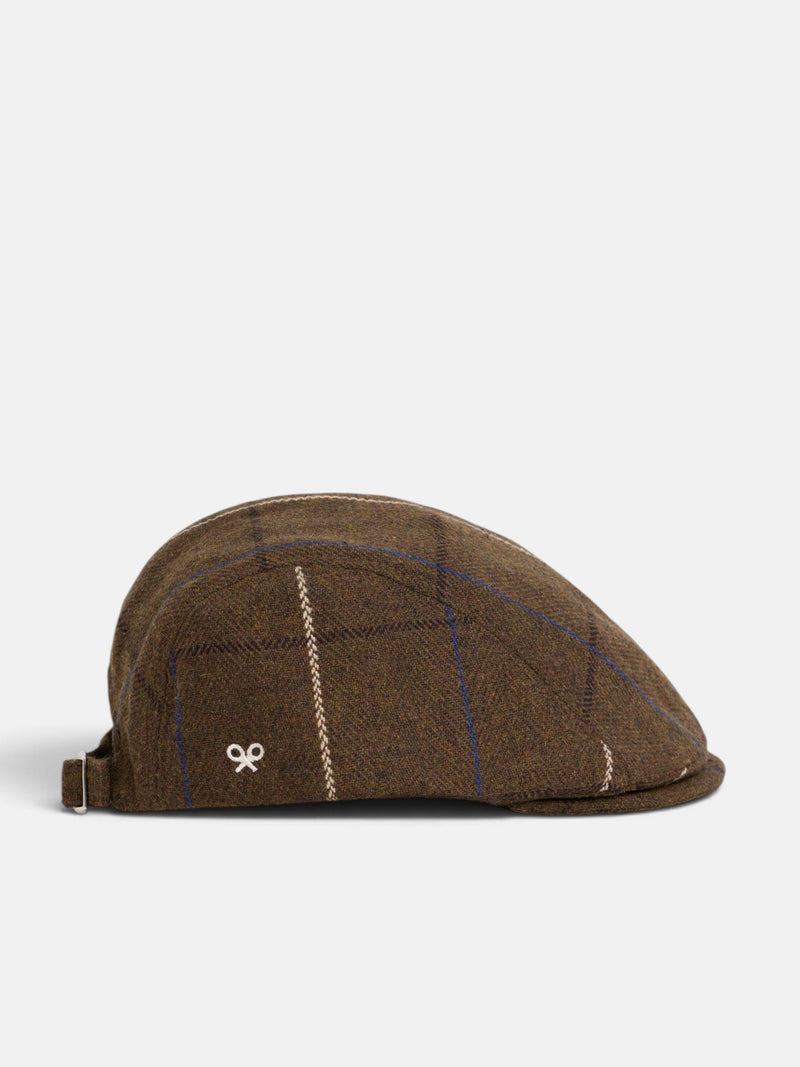 Gorra clásica cuadro marron