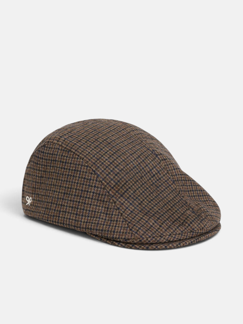 Gorra clásica pata de gallo marron