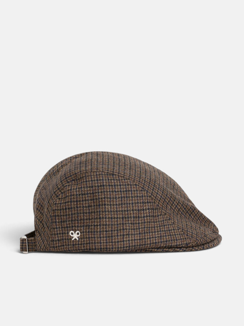 Gorra clásica pata de gallo marron