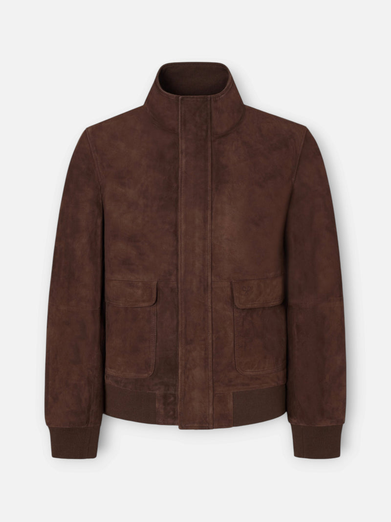 Harrington Unique brown leather jacket