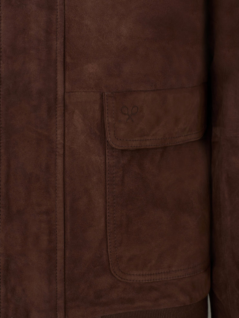 Harrington Unique brown leather jacket