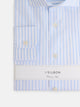 Camisa vestir raya media blanca