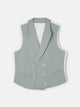 Chaleco chaque cuello clasico verde