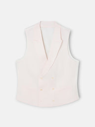 Chaleco chaque cuello clasico rosa