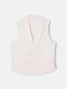 Classic collar pink dress vest