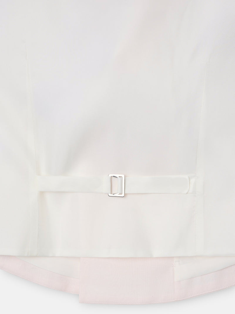 Classic collar pink dress vest