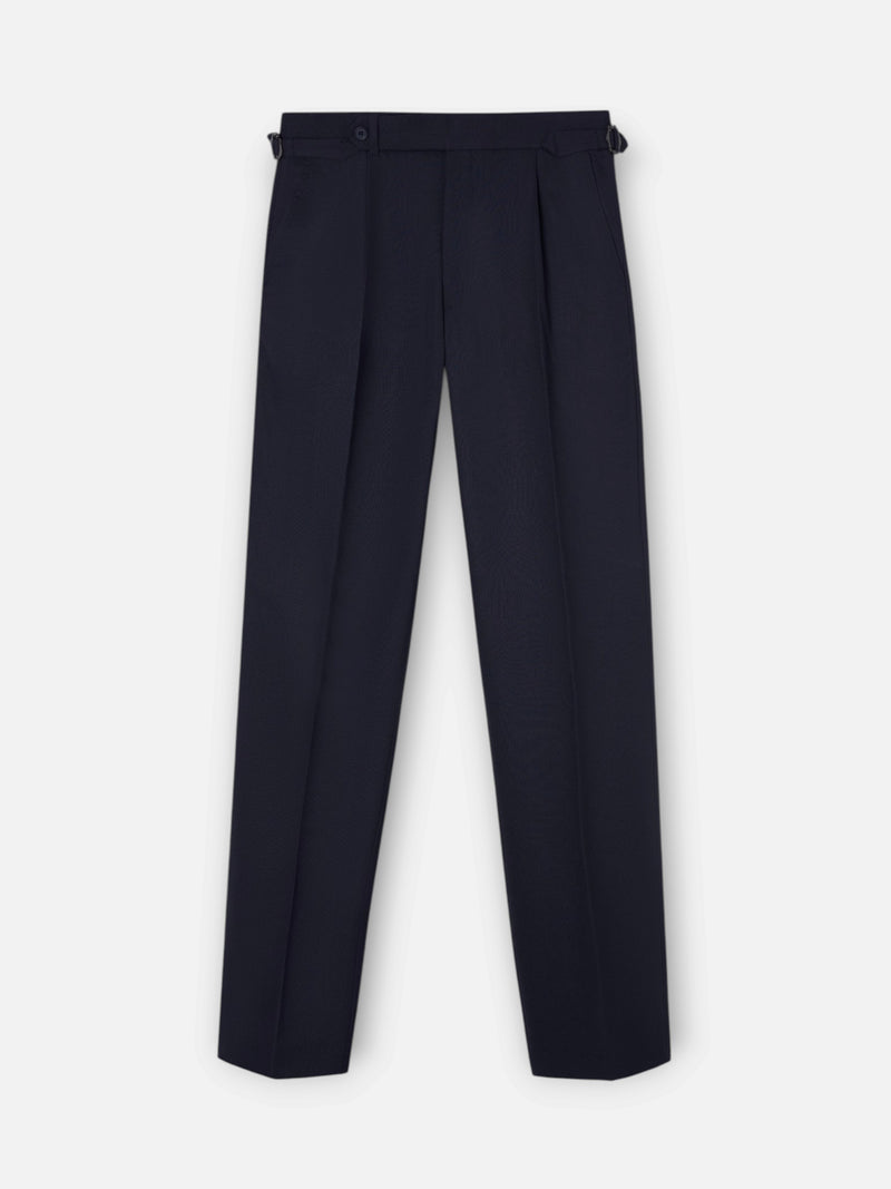 Pantalon vestir prolonga pinzas azul marino