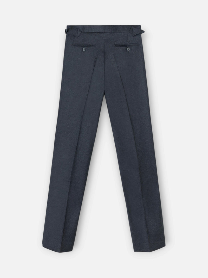 Plain grey pleated unique trousers