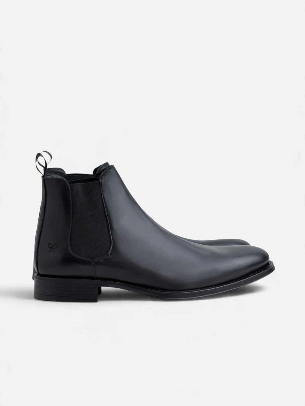 Unique black leather Chelsea boot