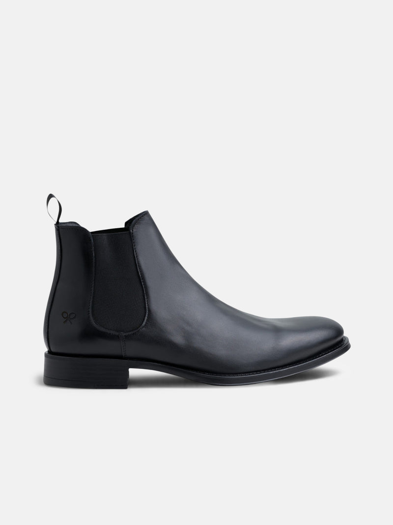 Bota chelsea unique piel negra