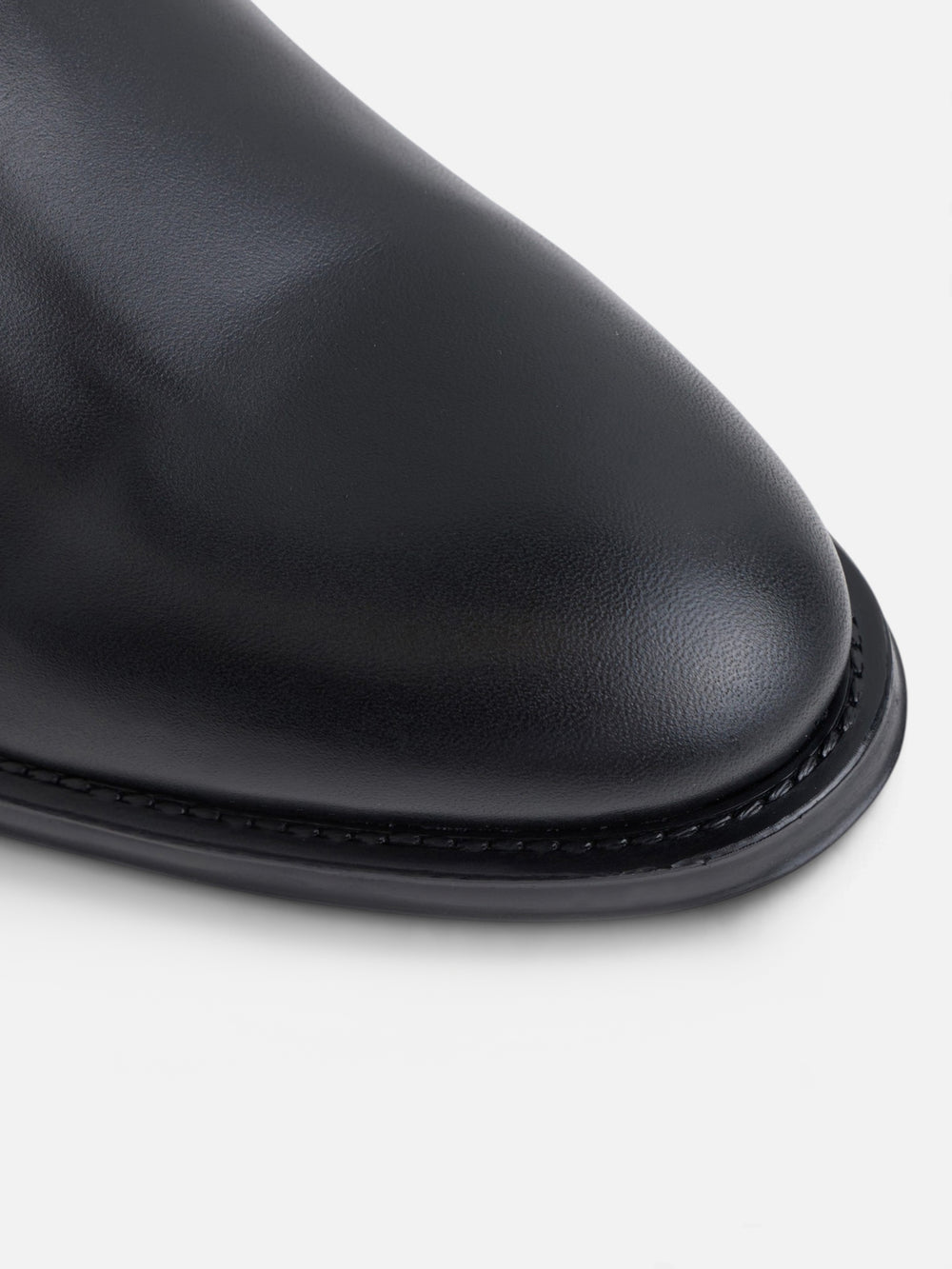 Unique black leather Chelsea boot