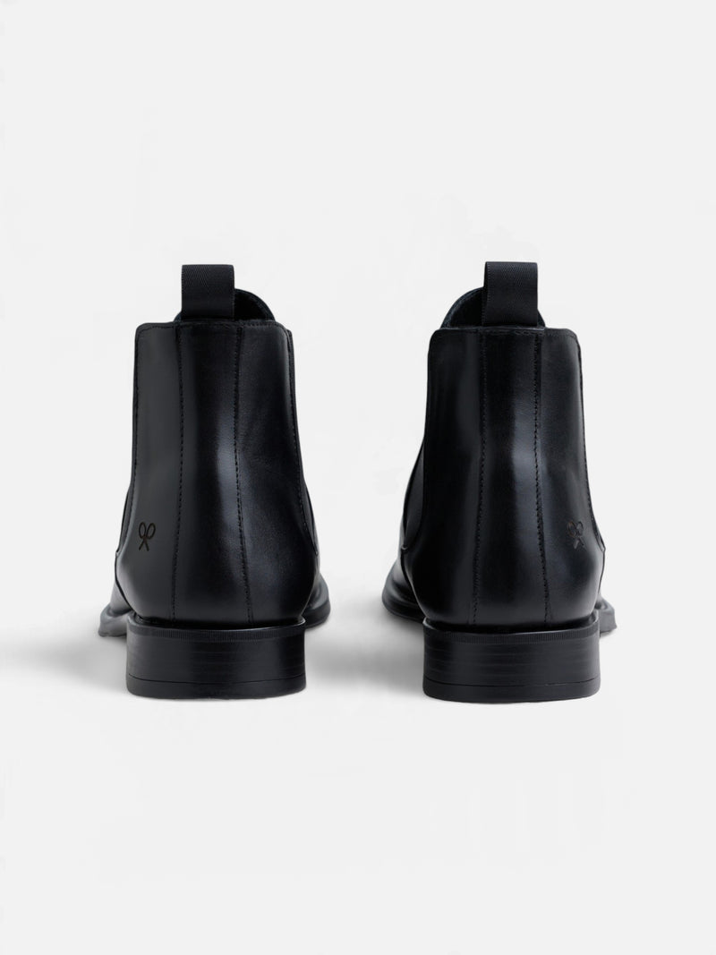 Bota chelsea unique piel negra