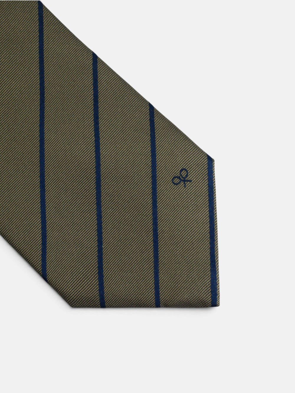 Corbata raya media verde