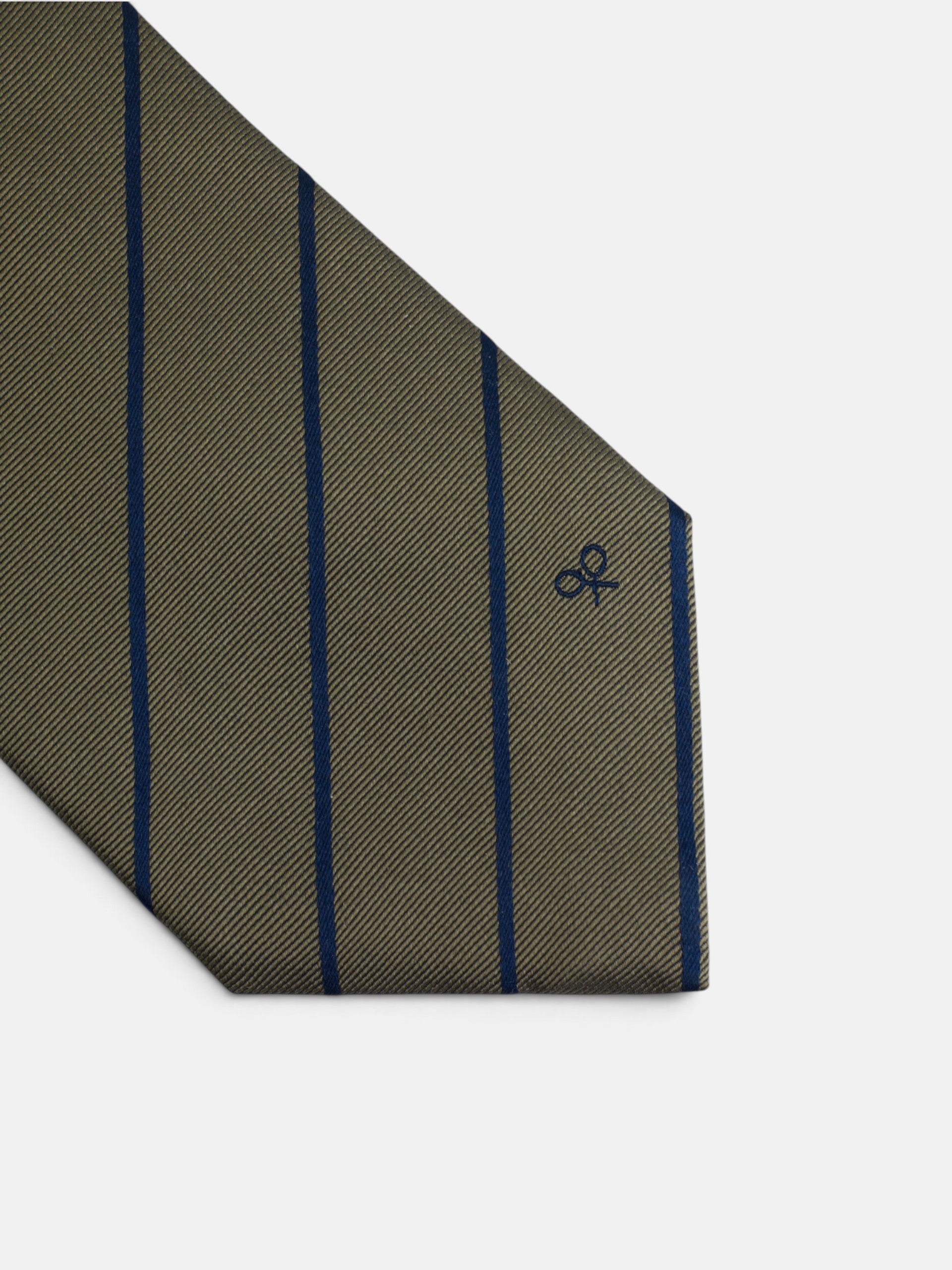 Corbata raya media verde
