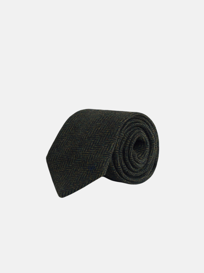 Corbata espiga verde
