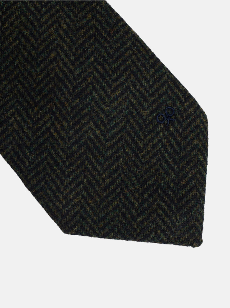 Corbata espiga verde