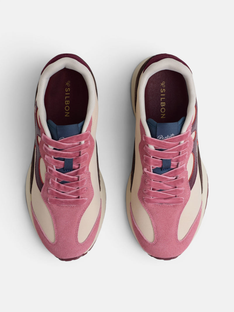 Zapatilla RACKETS09 rosa y crudo