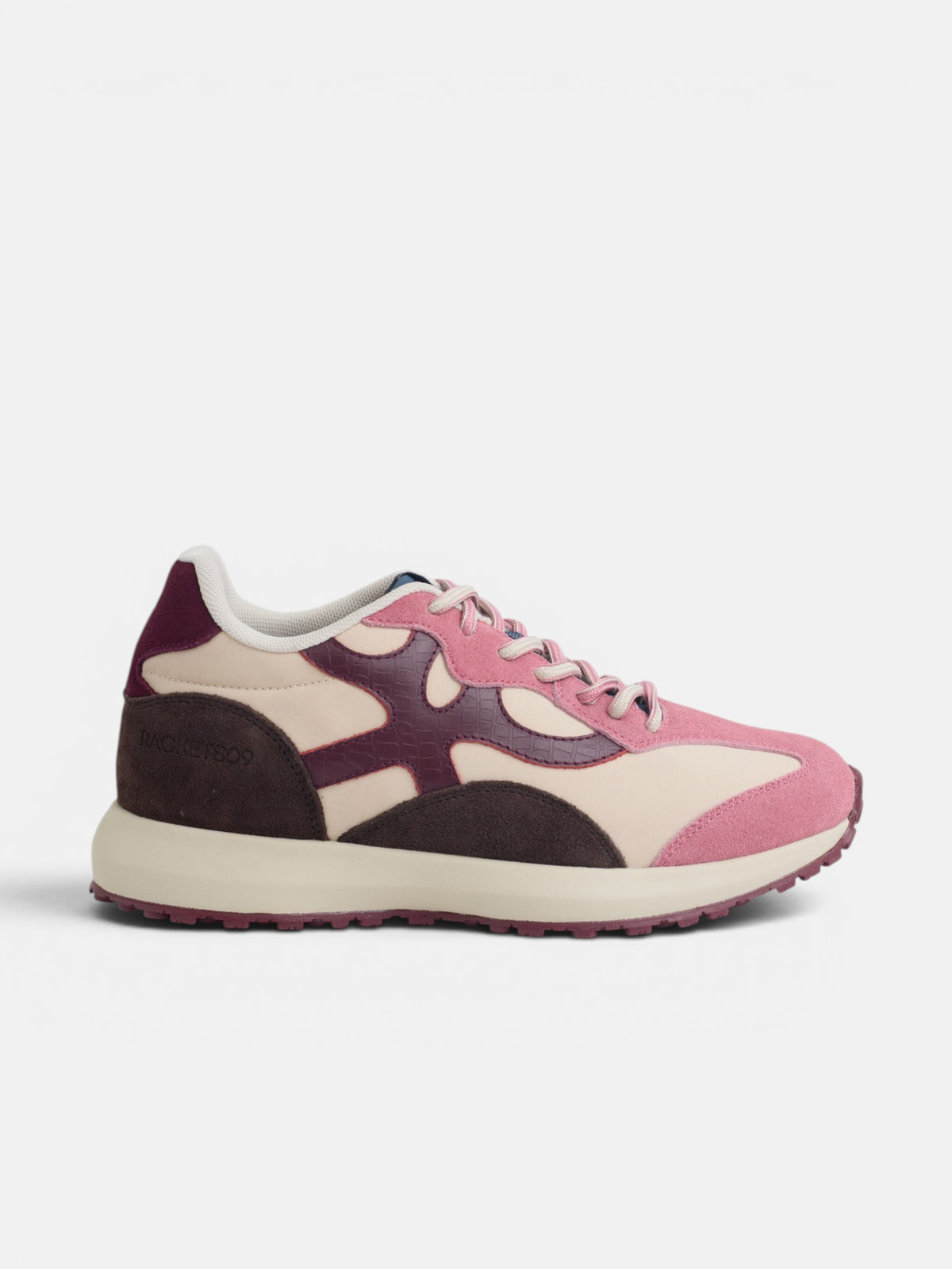 Zapatilla RACKETS09 rosa y crudo