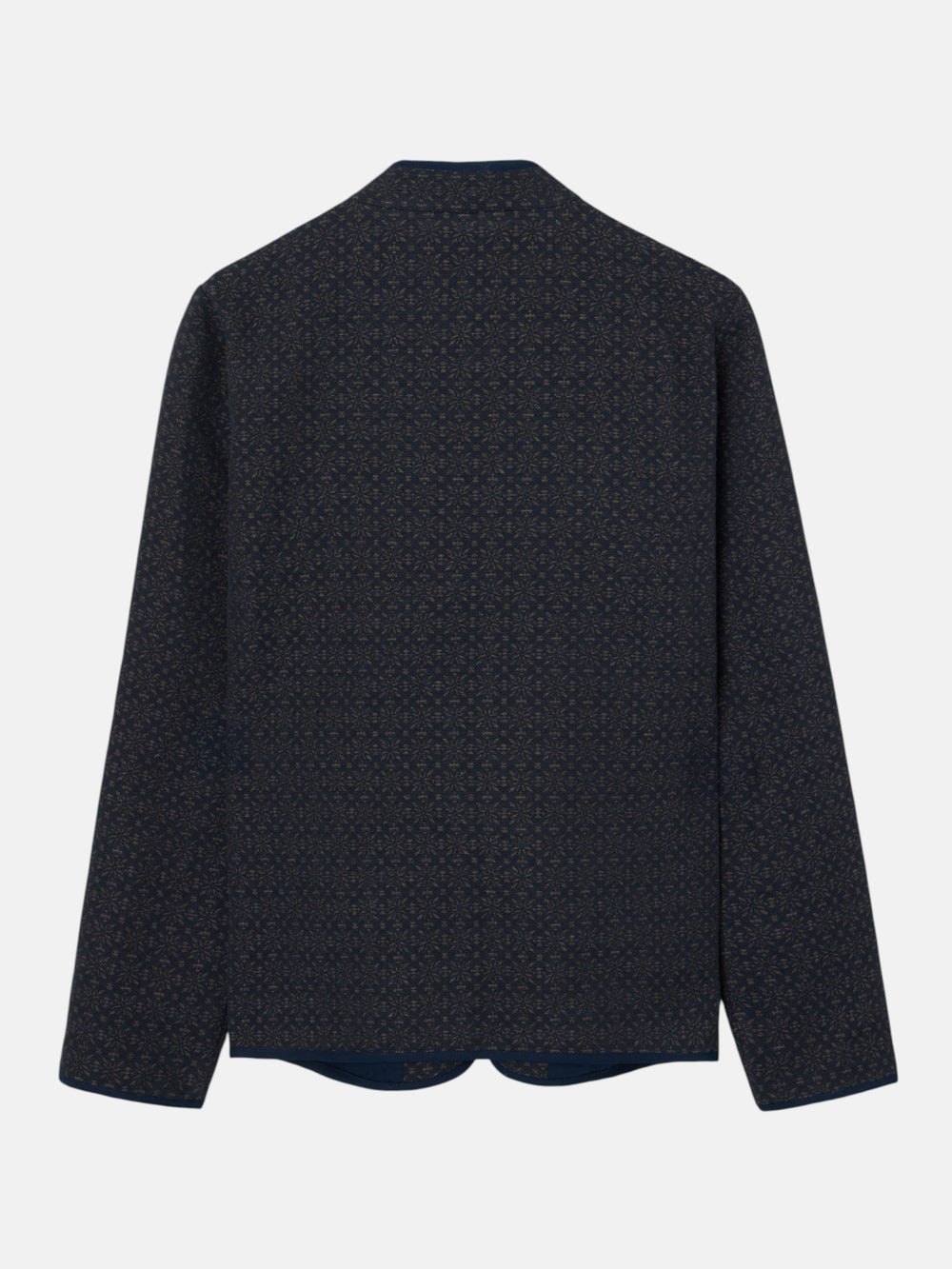 Casaco jacquard azul-marinho