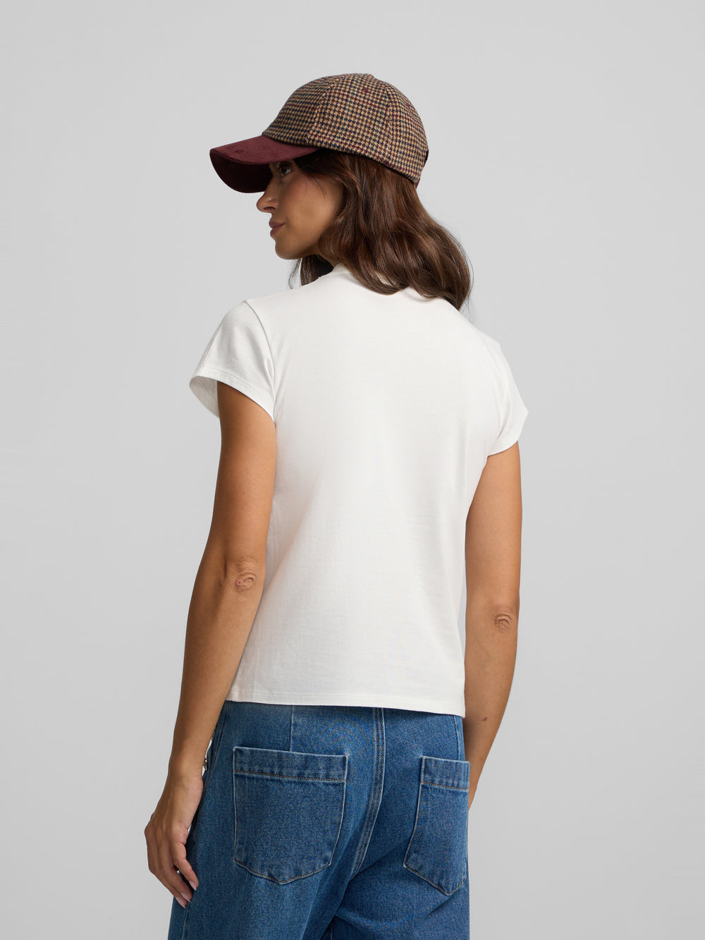 Women's Silbon Varsity T-shirt in off-white