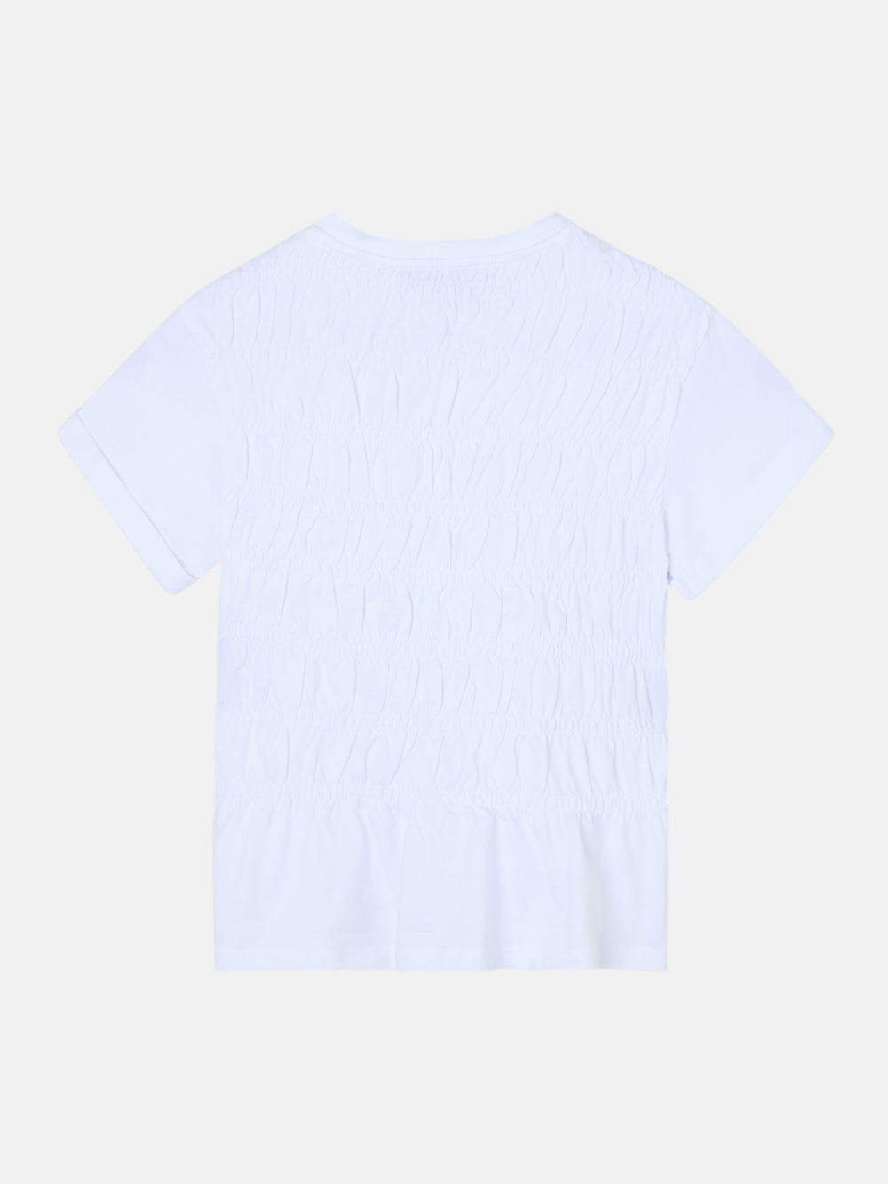 Camiseta woman punto smock blanca