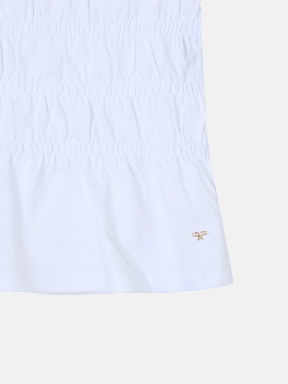 Camiseta woman punto smock blanca