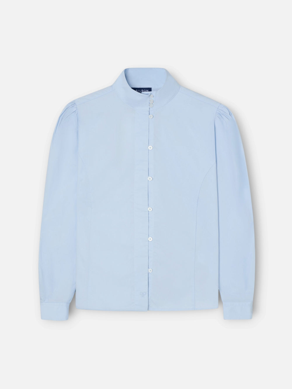 Chemise unique col bleu ciel