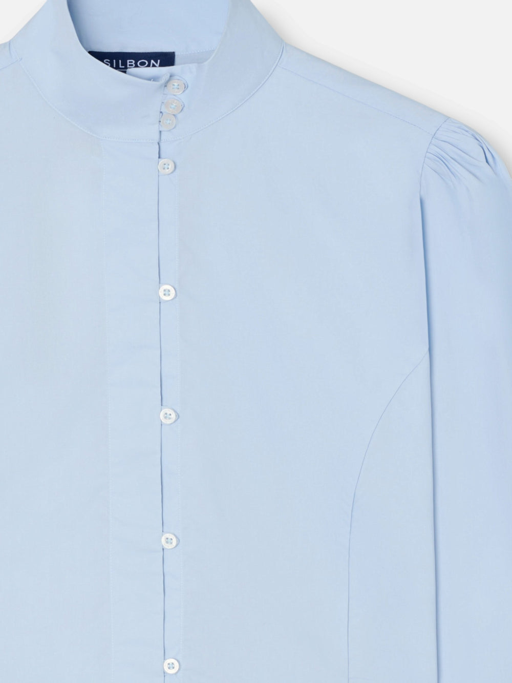 Chemise unique col bleu ciel