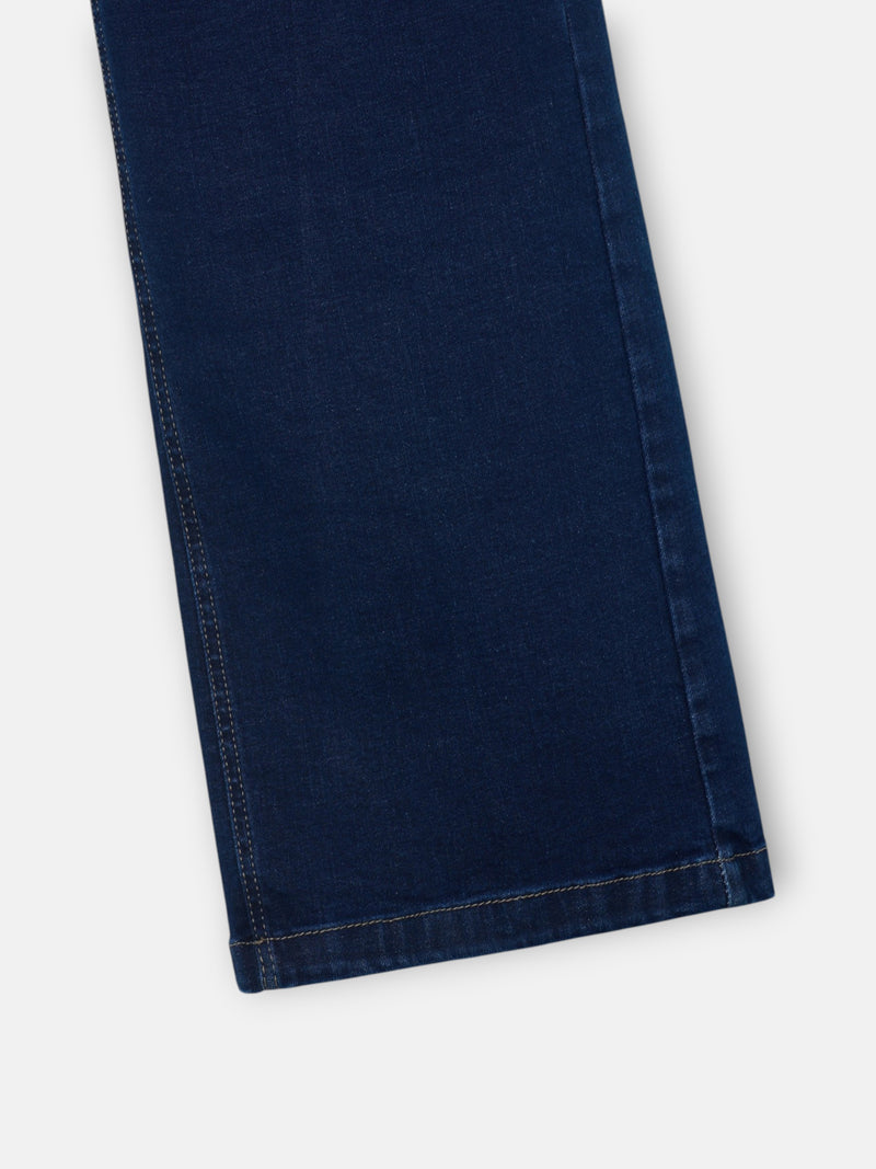 Pantalon flare denim azul