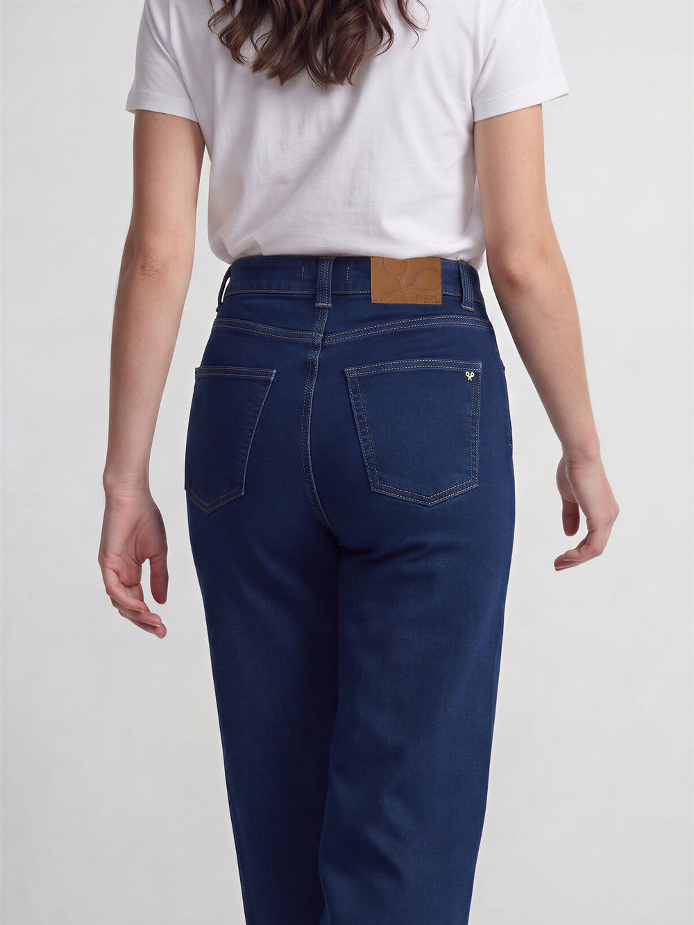 Pantalon flare denim azul