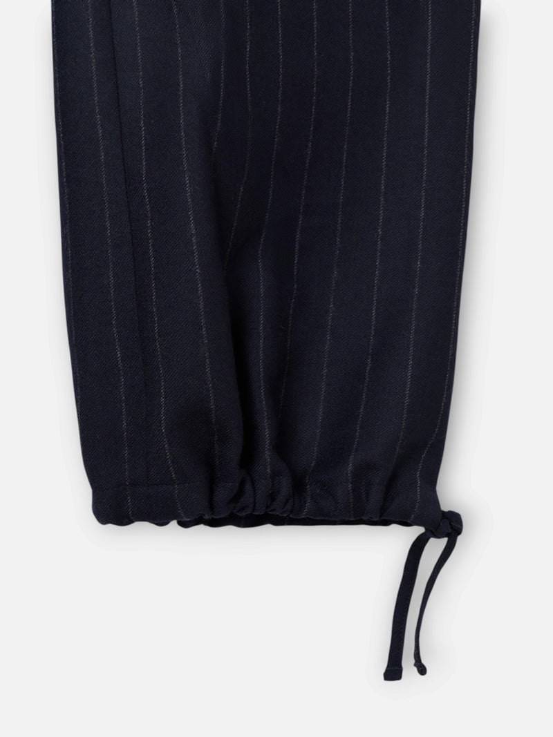 Pantalon unique bombacho rayas diplomaticas azul marino