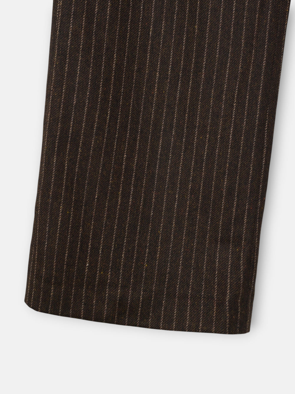 Pantalon recto rayas diplomaticas marron