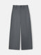 Pantalon recto raya diplomatica gris